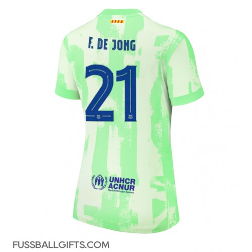 Barcelona Frenkie de Jong #21 Fußballbekleidung 3rd trikot Damen 2024-25 Kurzarm